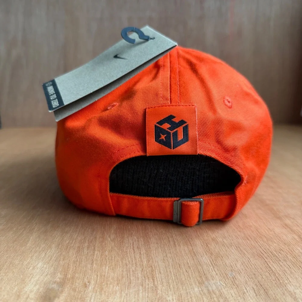 Nike Houston Dash Campus Cap Hat Orange NEW embroidered patch streetwear golf